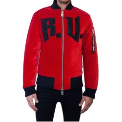 0 - BOMBER MANLEY VELOURS ROUGE